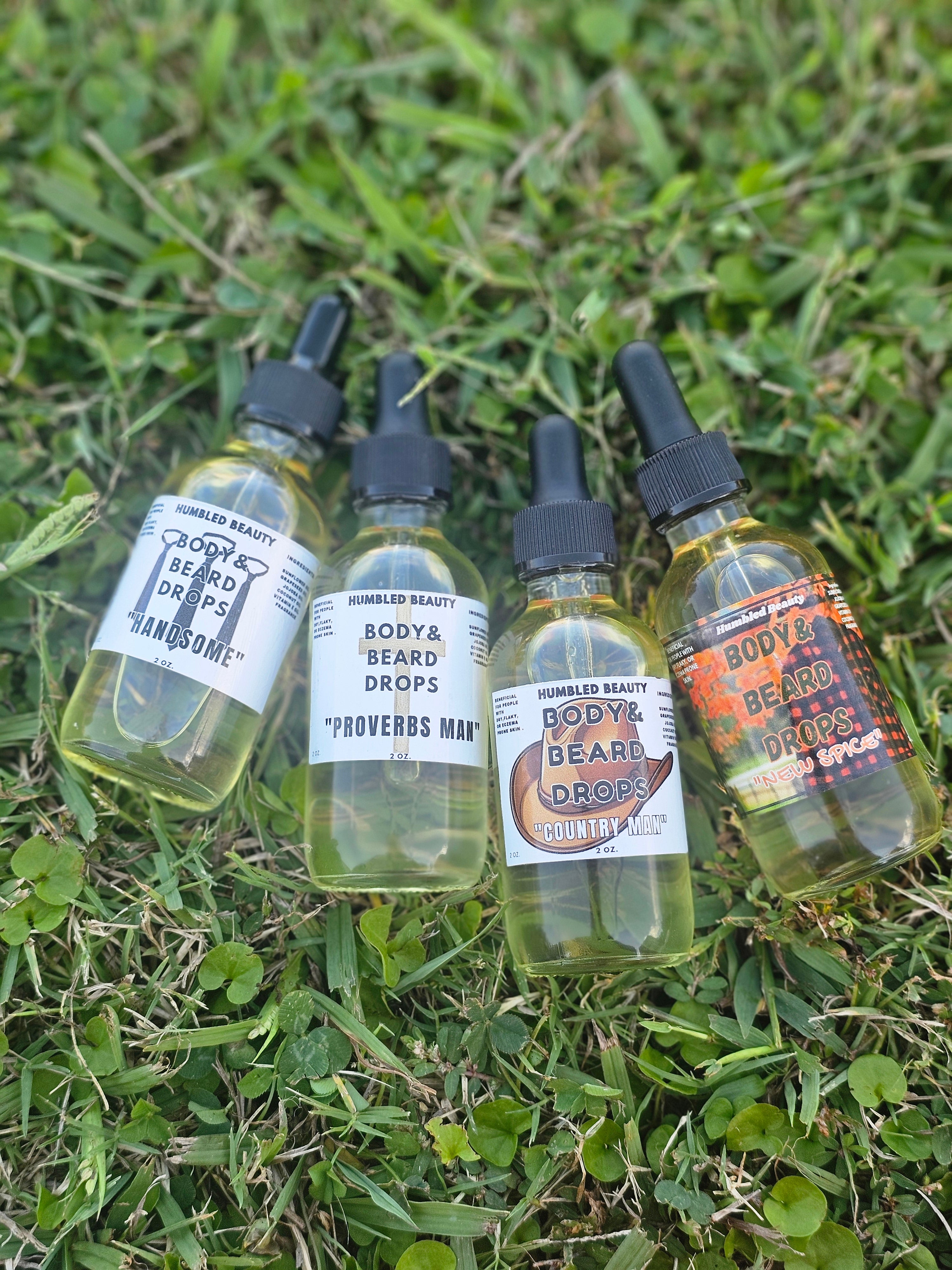 Set of 4 Body/Beard Oil(Men)