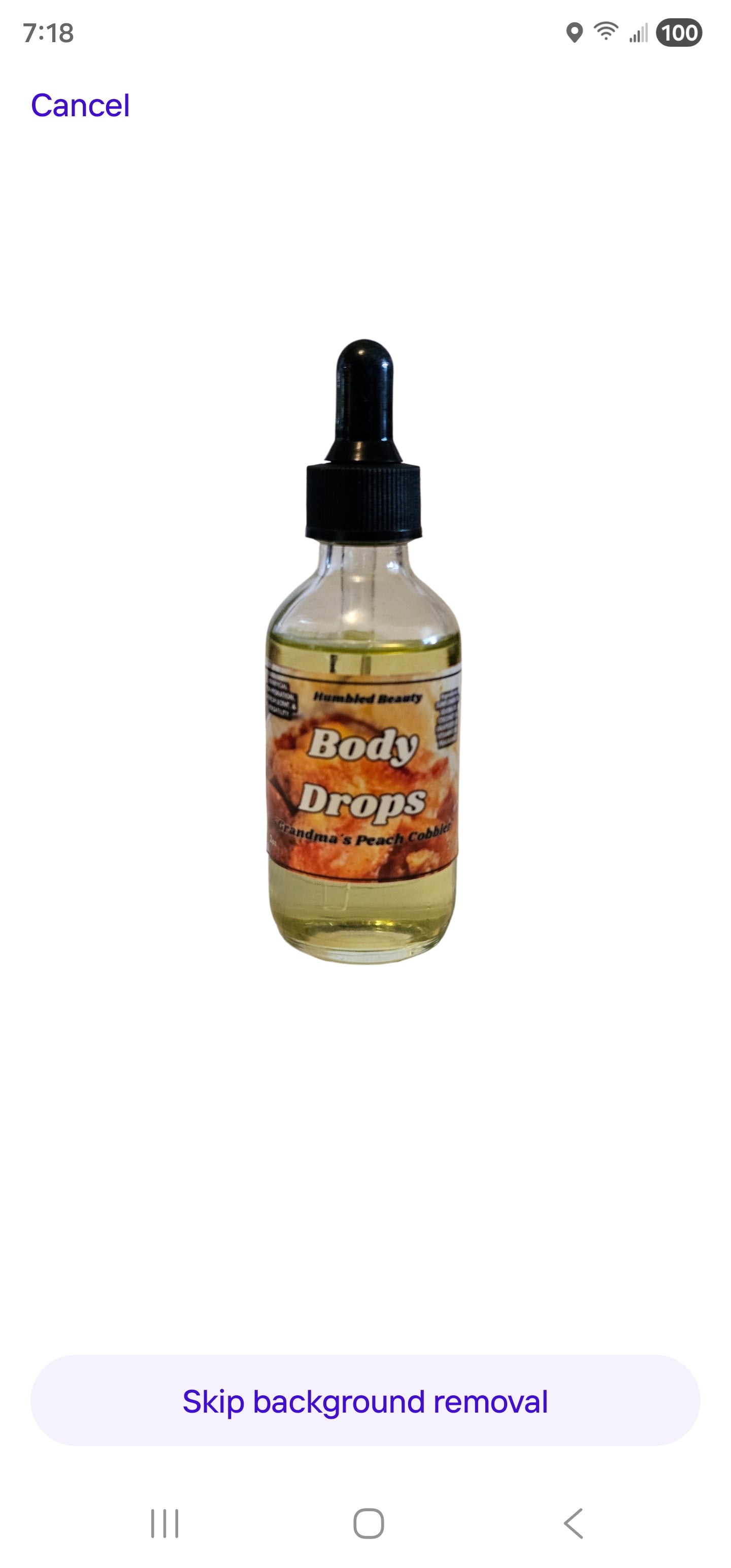 Grandmas Peach Cobbler Body Drops
