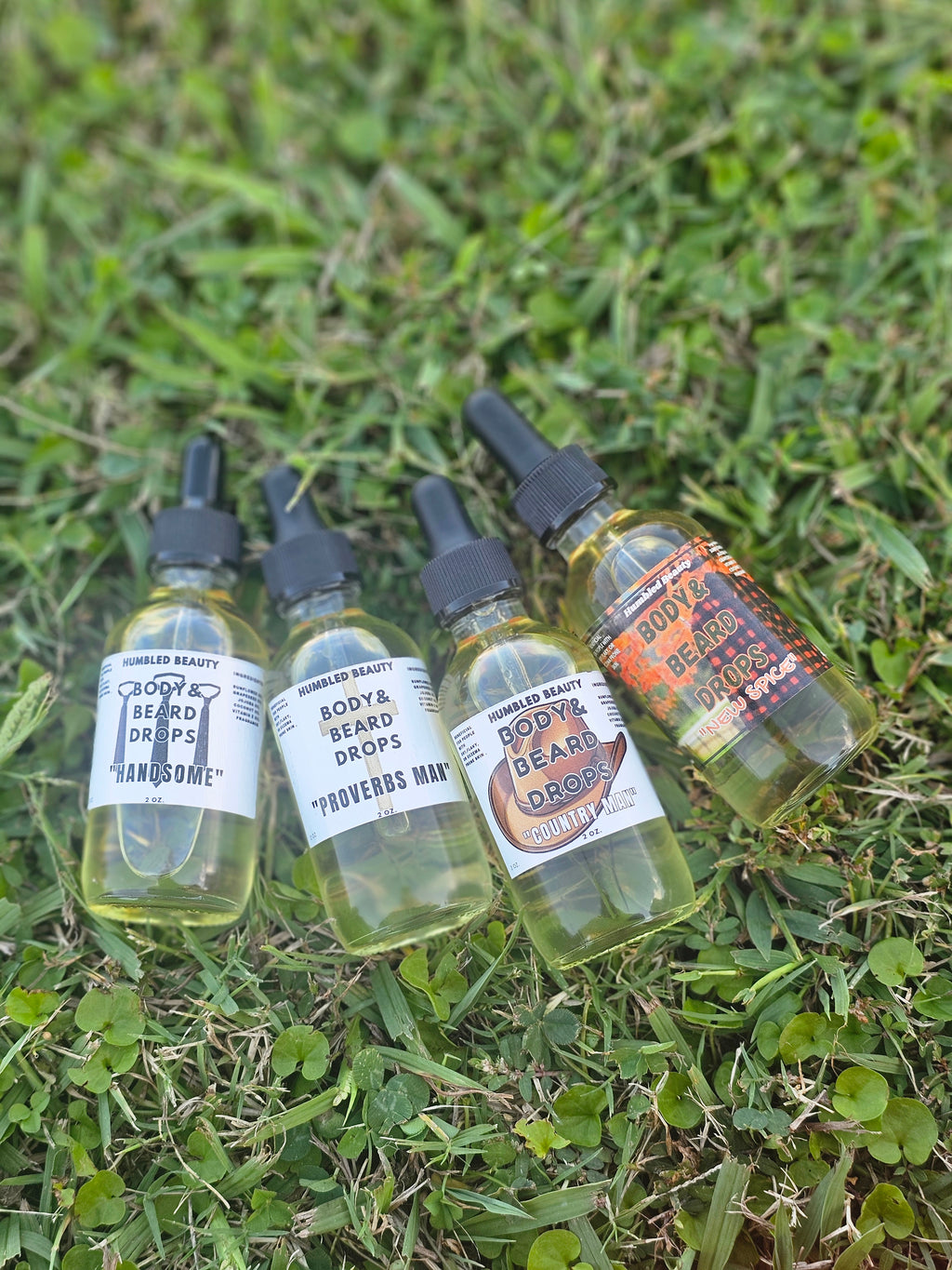 Set of 4 Body/Beard Oil(Men)